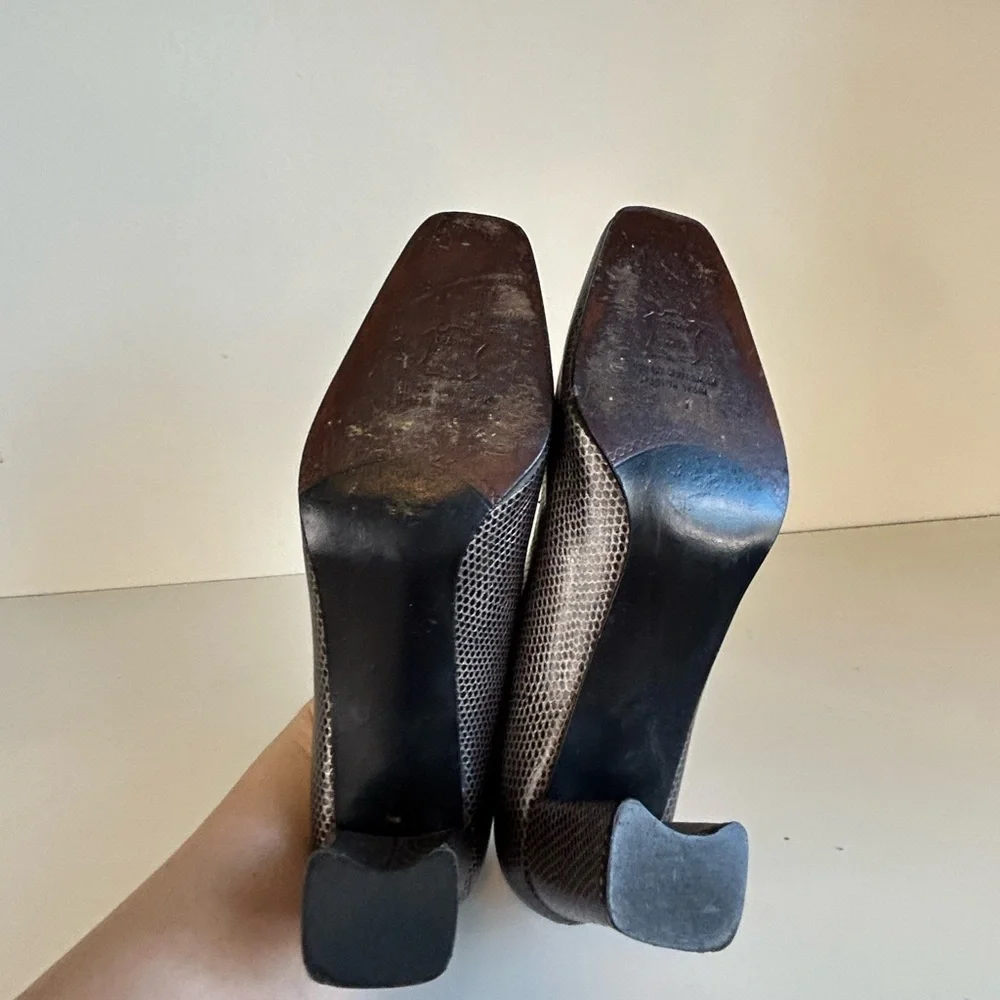 Vintage Metallic Stuart Weitzman Heels